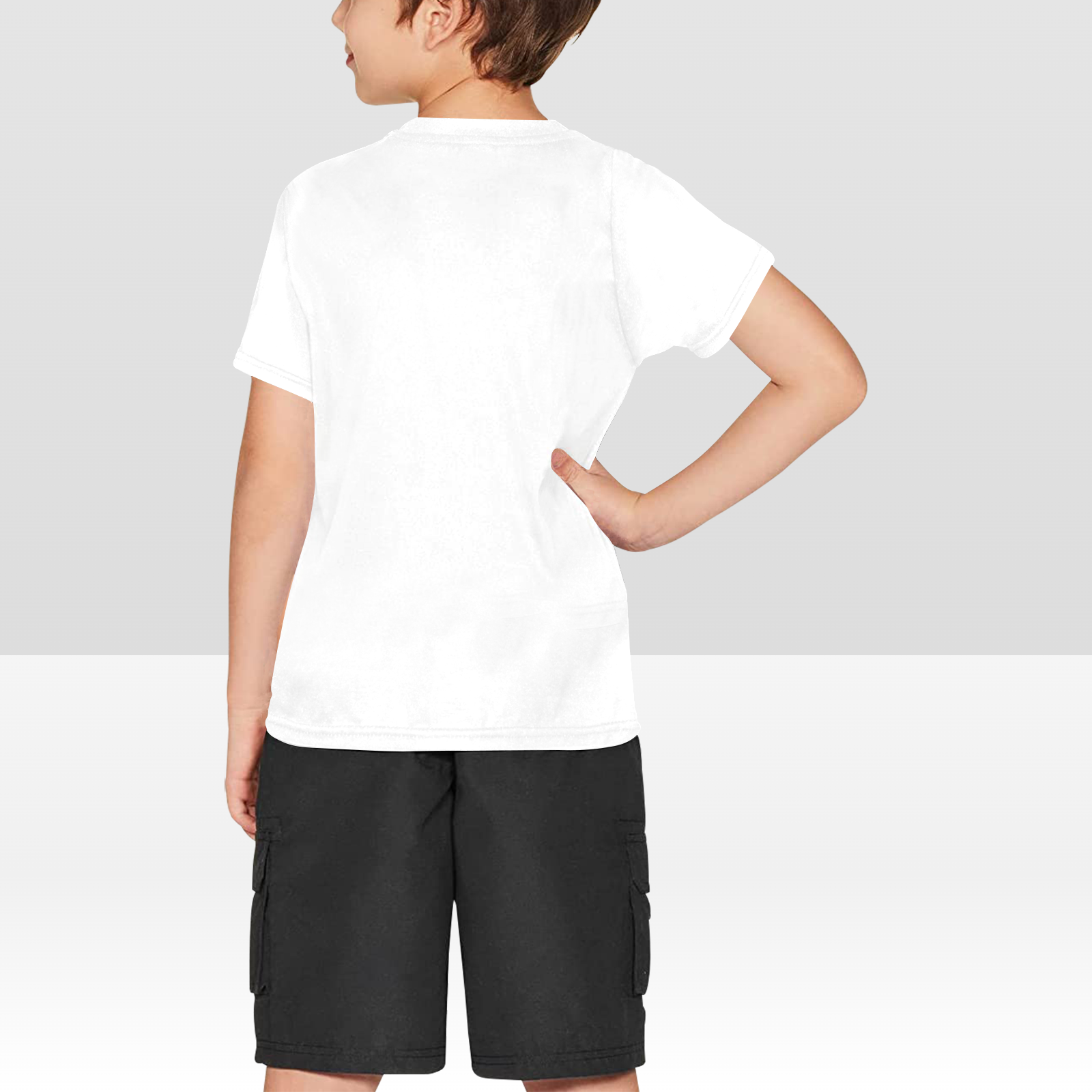 Custom Boys’ All-Over Print Short Sleeve T-Shirt – Personalized Kids’ Tee with Your Design