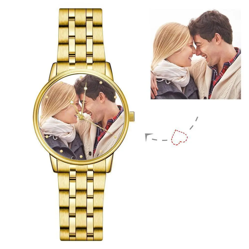 Custom Engraved Unisex Watch – 38mm Alloy Strap
