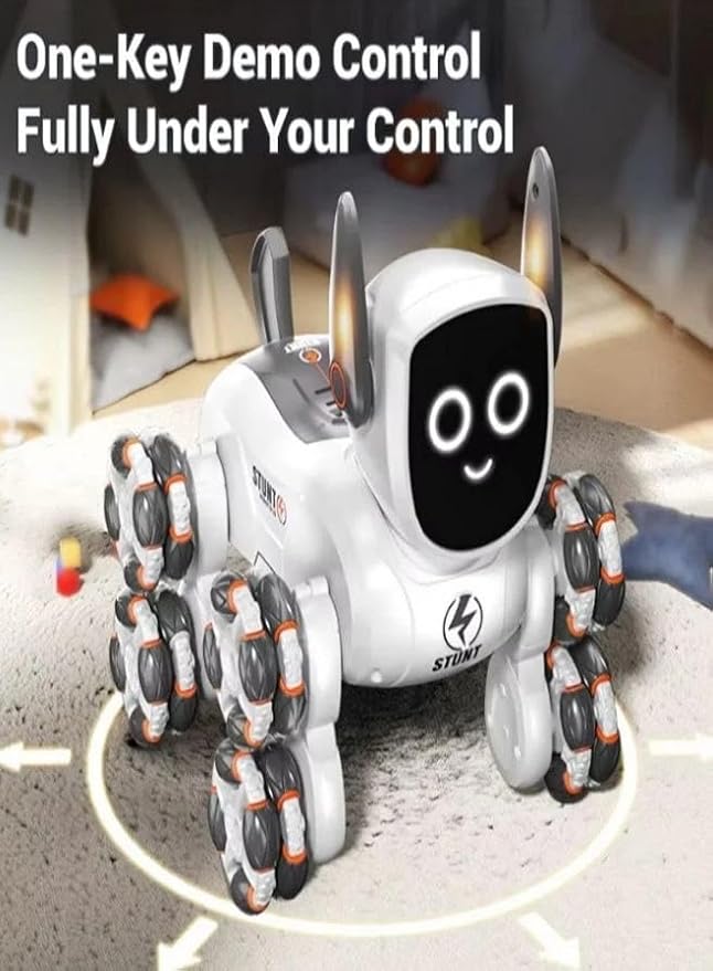 8‑Wheel Multi‑Functional RC Robot Dog