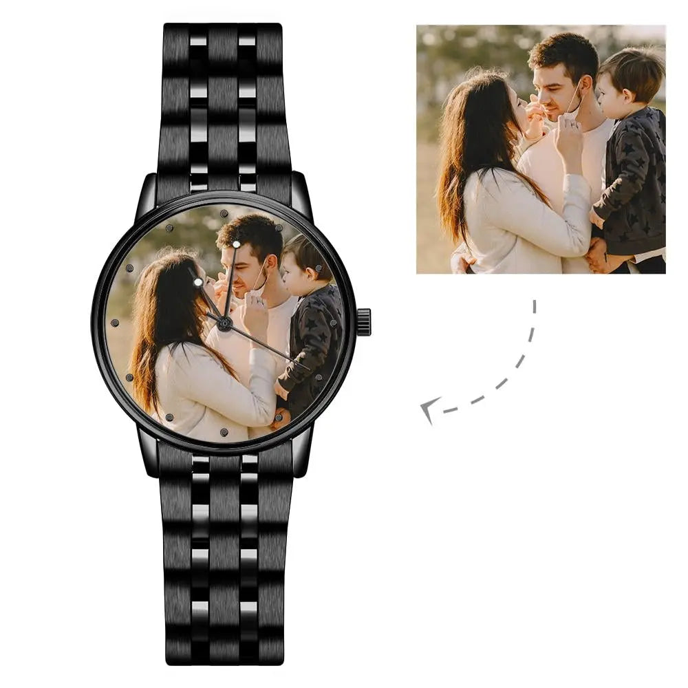 Custom Engraved Unisex Watch – 38mm Alloy Strap