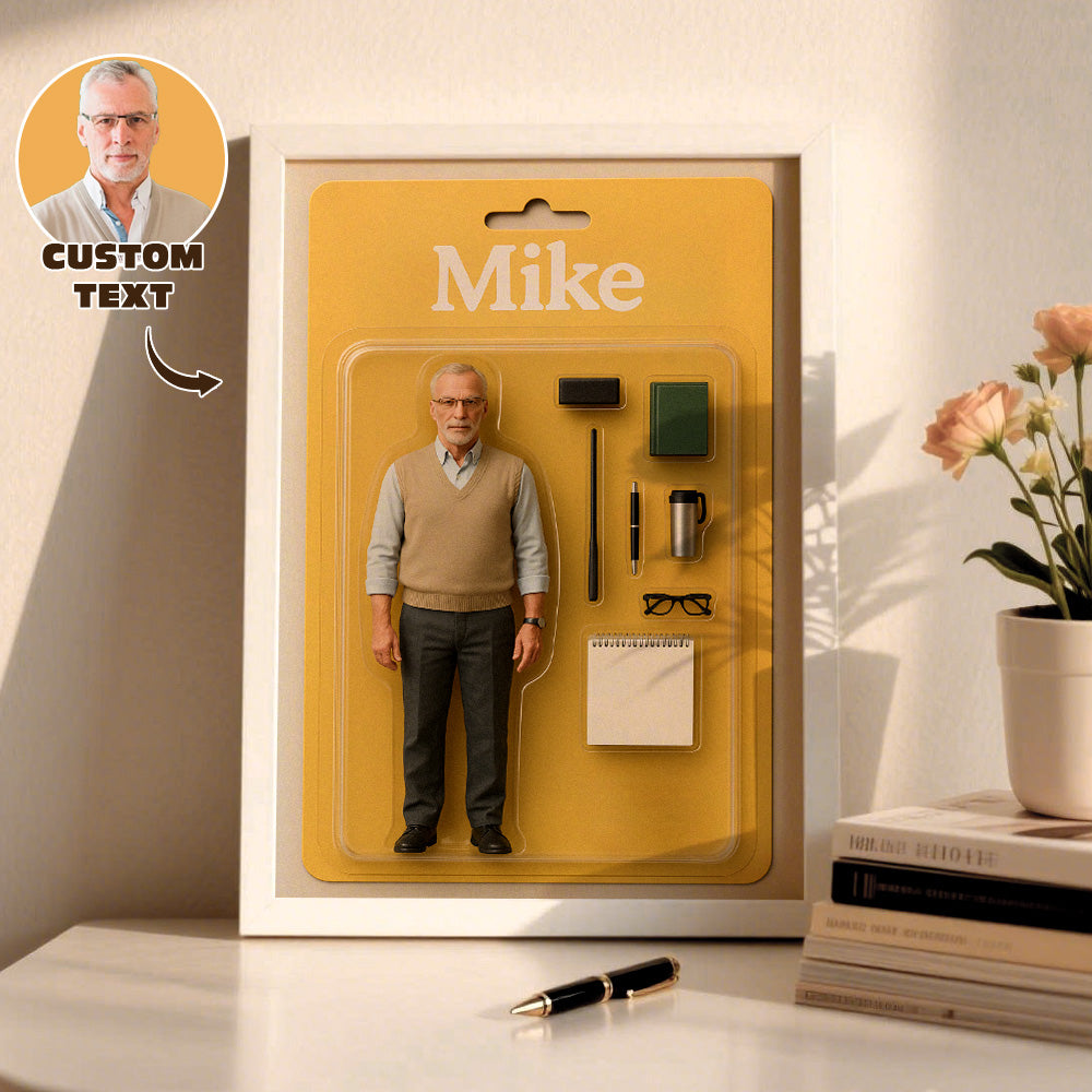 Fully Body Custom Figure Portraits | Personalized Toy Box Art | Custom Photo Frame Decor