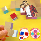 Custom Photo Magnetic Building Blocks Magnet Construction Cube Toys